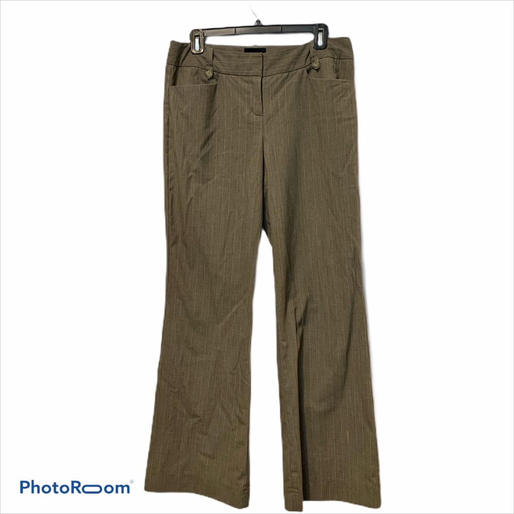 The Limited Cassidy Taupe Stripe Trousers